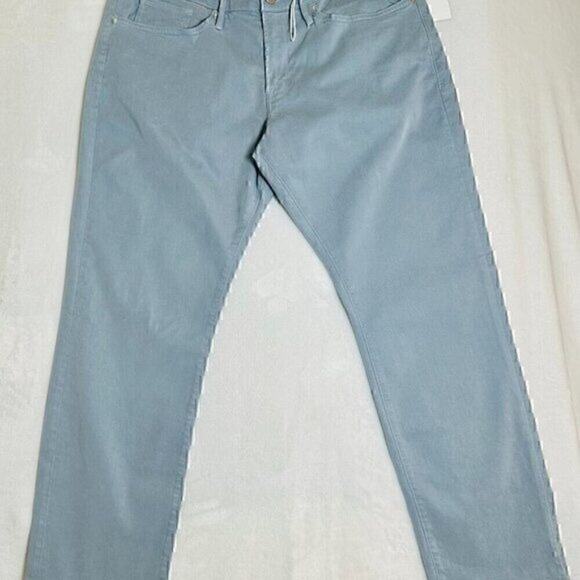 Frame LHomme Slim Men Jeans Size 38X32 Blue Straight Leg Comfort Stretch Twill - Picture 5 of 16